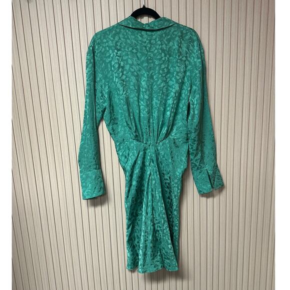 Zadig & Voltaire Rozo Leopard Jacquard Silk Dress Irish Women’s Size L - Picture 3 of 10